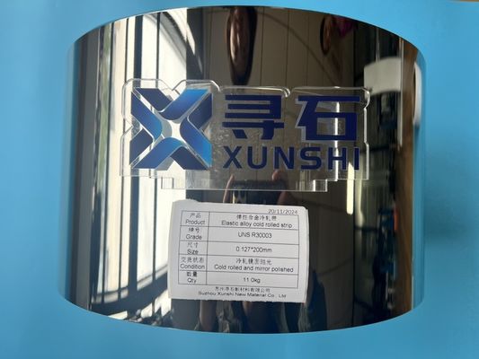 UNS R30003 Material CoCrNiMo Alloy Cold Rolled Strip Mirror Finish for Diaphragm Valve Application