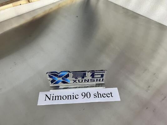 Νιμόνικ 90 Ψυχρό ελαστικό για λειτουργία σε θερμοκρασίες έως 920°C UNS N07090 Werkstoff αριθ. 2.4632